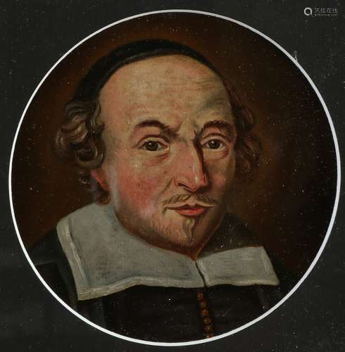 Not signed, Portrait 17th century gentleman