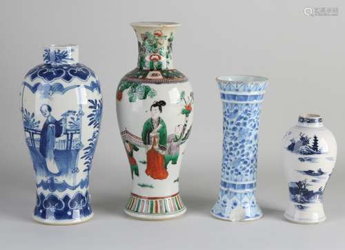 Four antique Chinese vases