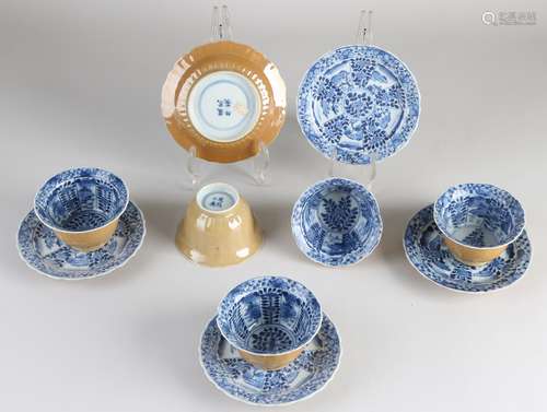 5 Chinese cups / saucers