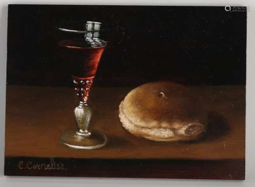 C. Cornelisz, Still Life with Roemer and Bread