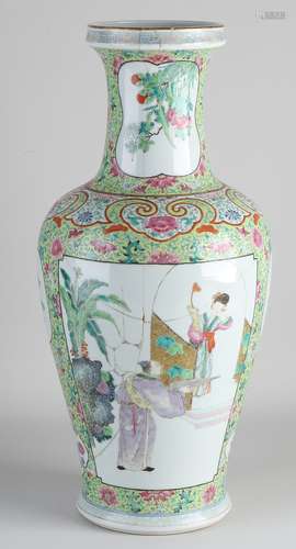 Chinese vase H 46 cm.