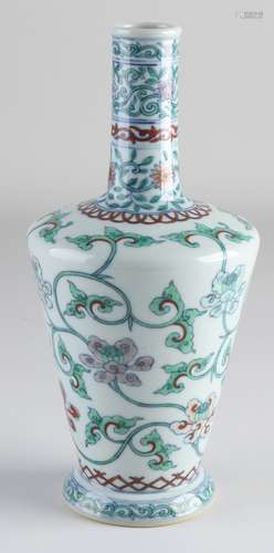 Chinese pipe vase, H 25 cm.