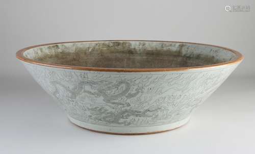 Chinese celadon bowl Ø 46.8 cm