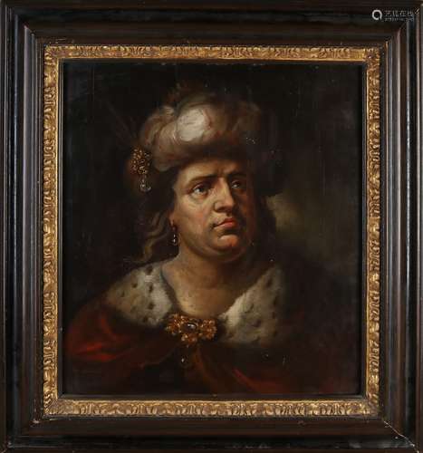 17th Century panel portrait