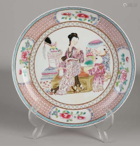 Chinese Family Rose plate Ø 21 cm.