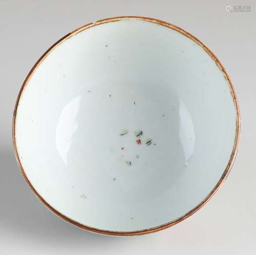 Chinese Wucai bowl Ø 11.5 cm.