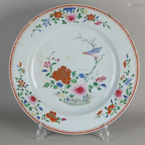 Large Family Rose saucer Ø 38.5 cm.