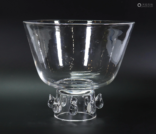 Vintage Steuben Glass Large Centerpiece Bowl