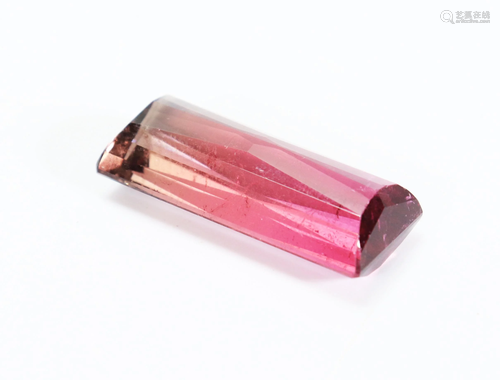 Faceted Pink Tourmaline Unmounted Crystal; 12.9G