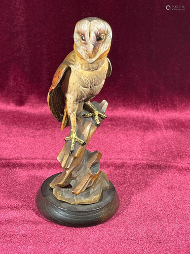 Anri Wood Carving - Owl