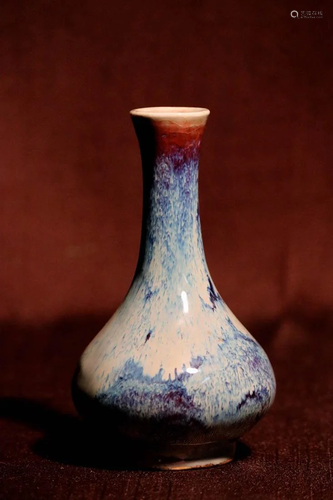 Chinese Flambe Porcelain Vase - Albert Gallatin Estate