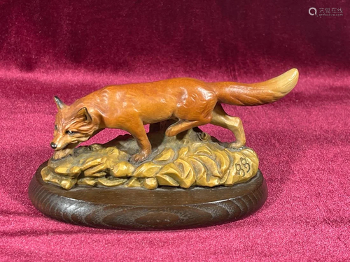 Anri Wood Carving - Fox