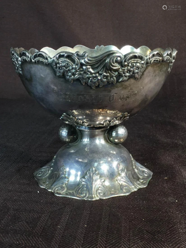 Chinese Export Silver Tropy Cup
