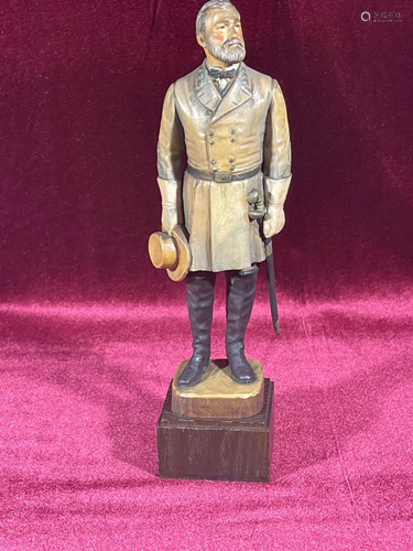 Anri Wood Carving - Robert E. Lee by Albert Petitto