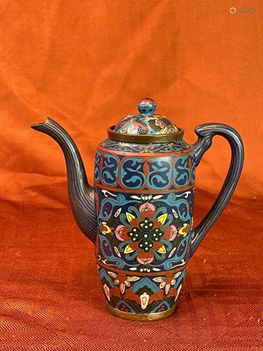 Chinese Cloisonne wine Ewer