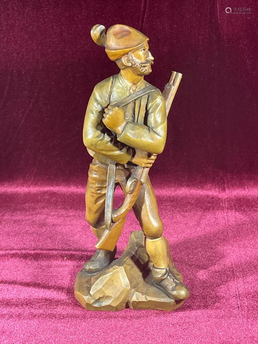 Anri Wood Carving - European Soldier