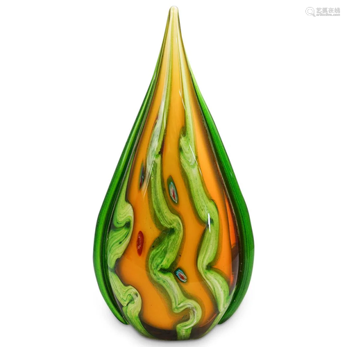 Murano Glass Millefiori Teardrop