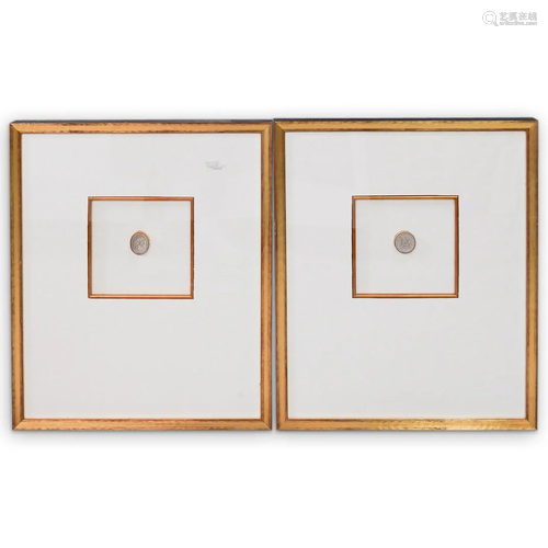 (2 Pc) Framed Greek Intaglios