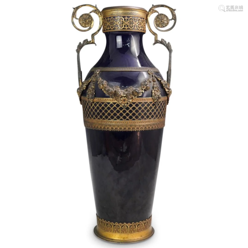 Antique French Large Porcelain Vase