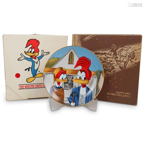 (3 Pc) Woody Woodpecker Porcelain Plates Set