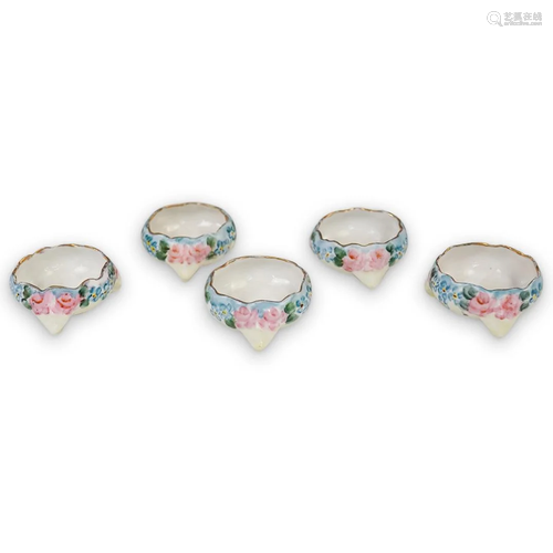 (5Pc) Austrian Porcelain Salt Cellars