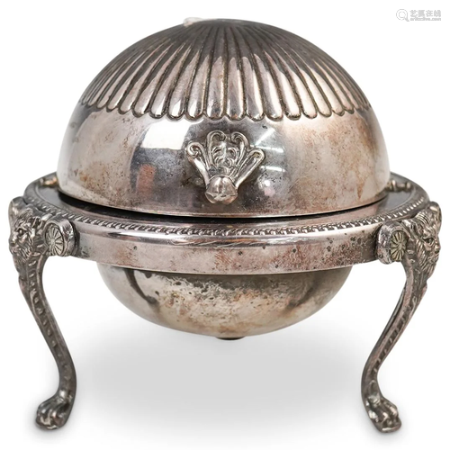 F.B. Rogers Silver Plated Dome Roll Top Server