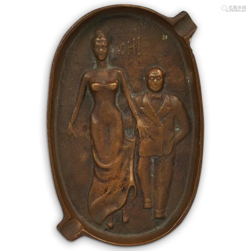 Erotic Bronze Ashtray