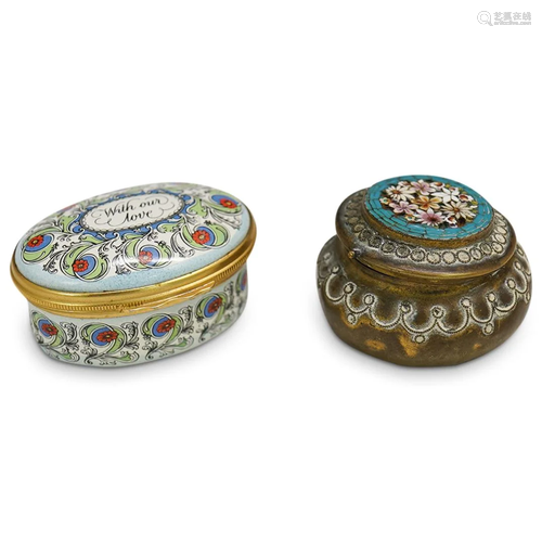 (2 Pc) European Trinket Boxes