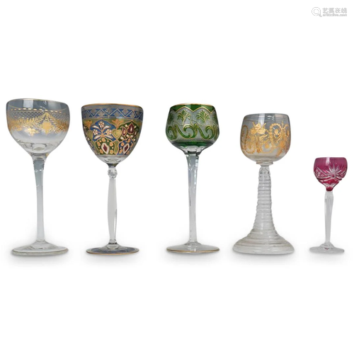 (5Pc) Ornate Stemware Collection