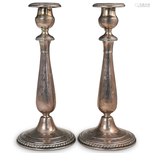 Gorham x Black Starr Frost Sterling Candlesticks