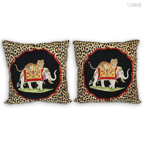 Pair of Jim Thompson Printed Pillows