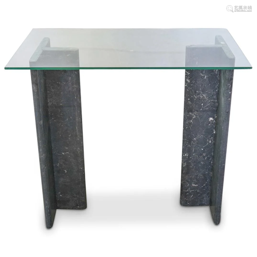 Italian Architectural Slate Console Table