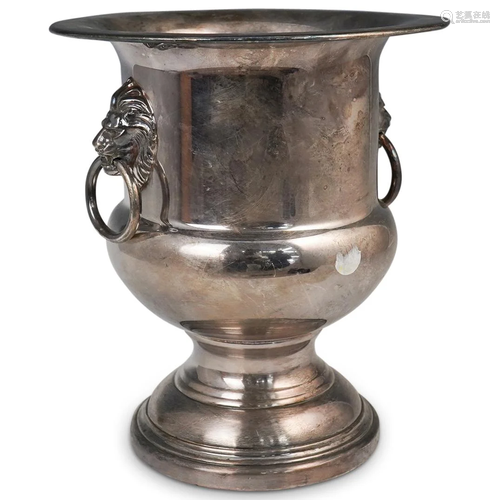 Wallace Silver Plated Lion Head Wine Cooler