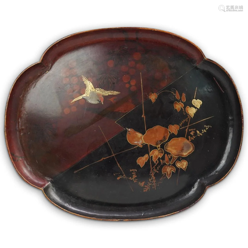 Japanese Lacquer Wooden Tray