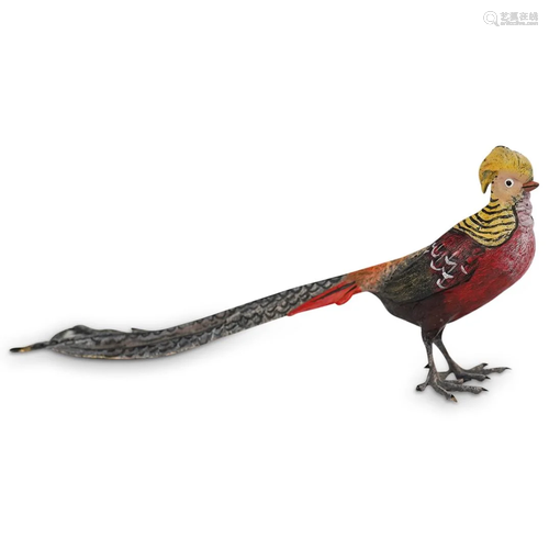 Vienna Bronze Pheasant Sculpture Figurine