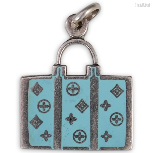 Louis Vuitton Style silver pendant charm