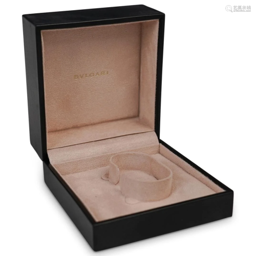 Bulgari Black Leather Jewelry Box
