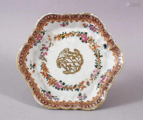 AN 18TH CENTURY CHINESE EXPORT FAMILLE ROSE PORCELAIN