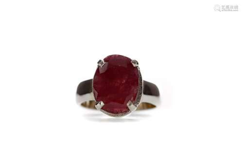 A CERTIFICATED UNMOUNTED RUBY