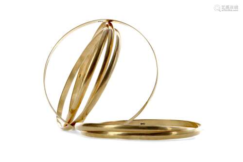 TWO GOLD MULTI BANGLES