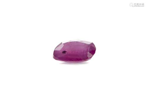 A CERTIFICATED UNMOUNTED RUBY