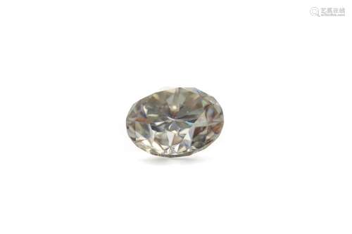 AN UNMOUNTED MOISSANITE