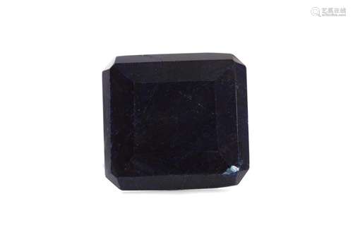 A CERTIFICATED UNMOUNTED SAPPHIRE