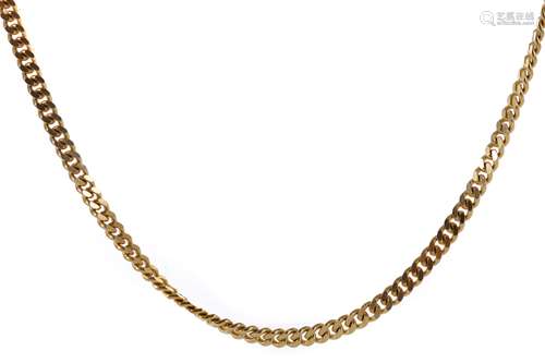 NINE CARAT GOLD CURB LINK CHAIN