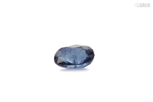 A CERTIFICATED UNMOUNTED SAPPHIRE