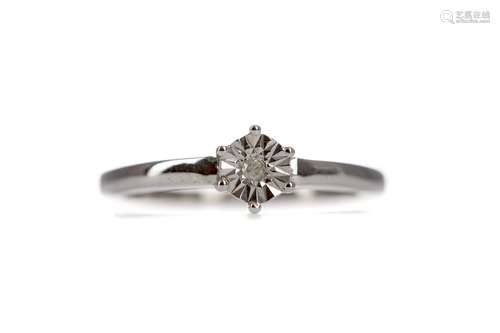 A DIAMOND SOLITAIRE RING