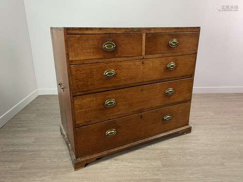 A MAHOGANY CAMPAIGN CHEST