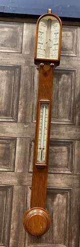 A NEGRETTI & ZAMBRA STICK BAROMETER