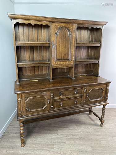 AN OAK DRESSER OF CHARLES II DESIGN