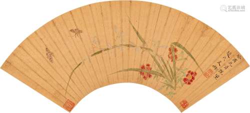 Wen Shu 1595 - 1634 文俶 1595-1634 | Orchids and Butterfly 花...